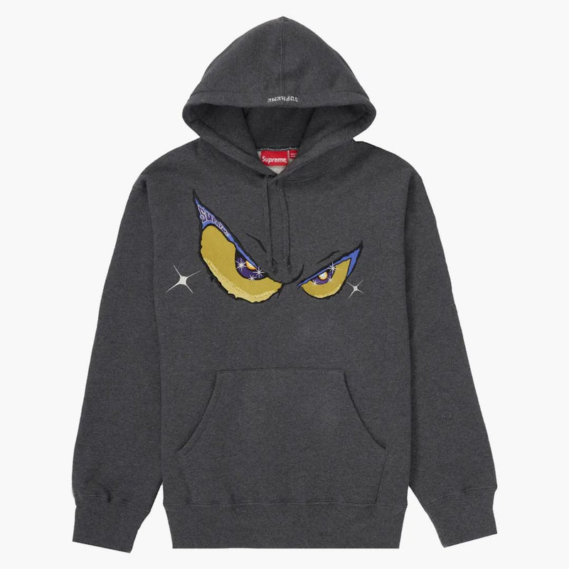 Supreme Eyes Hooded Sweatshirt Charcoal