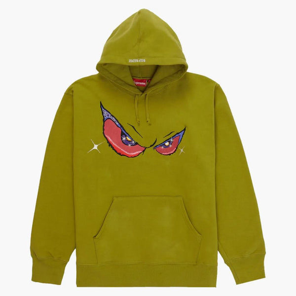 Supreme Eyes Hooded Sweatshirt Moss