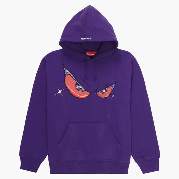 Supreme Eyes Hooded Sweatshirt Purple