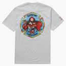 Supreme fdny engine 9 tea Ash gray
