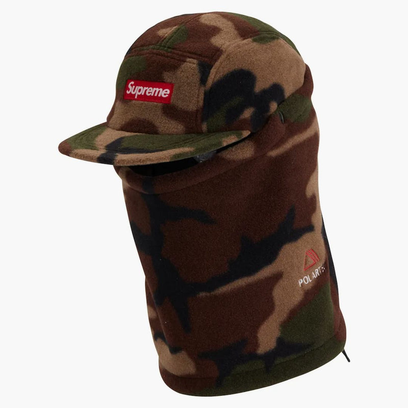 Nejvyšší obličejová tah Camp Cap Cap Woodland Camo