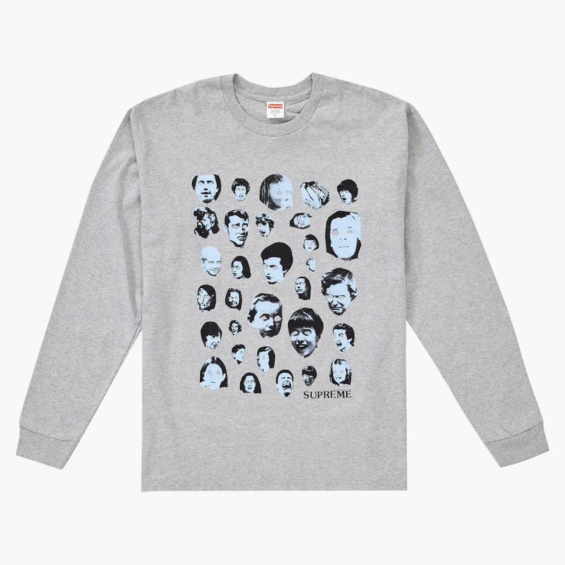 Supreme faces l/s tea Heather gray