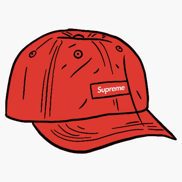 Supreme Faded Ripstop 6-panel Red