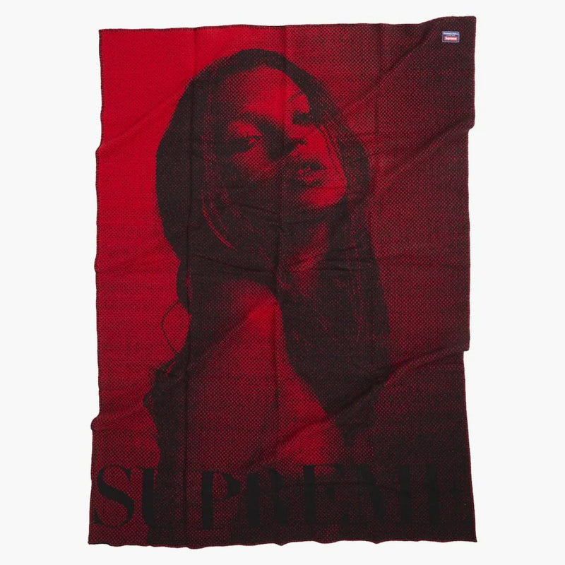 Supreme Faribault Woolen Mill Kate Moss Throw Blanket Red