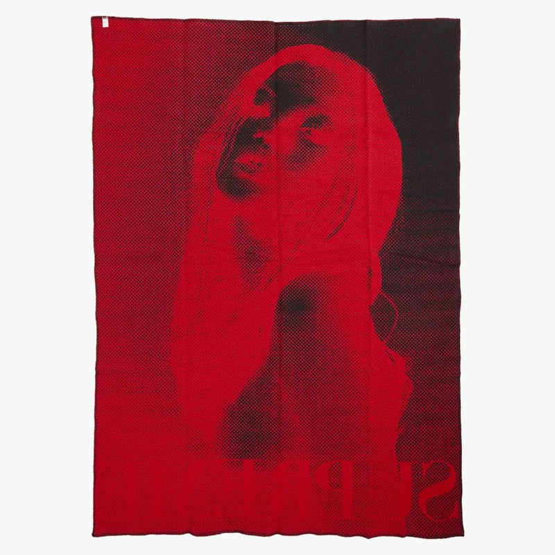 Supreme Faribault Woolen Mill Kate Moss Throw Blanket Red