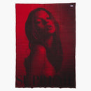 Supremo Faribault Woolen Mill Kate Moss Lanza una manta roja