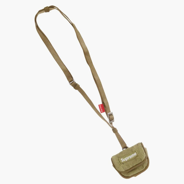 Supreme Fat Tip Jacquard Denim Airpod Case Olive