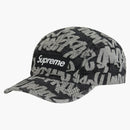 Supreme Fat Tip Jacquard Denim Camp Cap Black