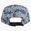 Supremo Fat Suggerimento Jacquard Denim Camp Cap Blue