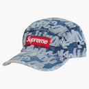 Supremo Fat Suggerimento Jacquard Denim Camp Cap Blue