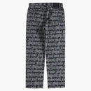 Supreme Fat Tip Jacquard Regular Jean Black