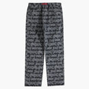 Supreme Fat Tip Jacquard Regular Jean Black