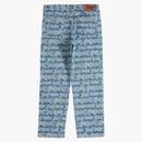 Supreme Fat Tip Jacquard Regular Jean Blue