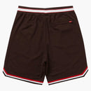 Supreme faux croc basketball short brown