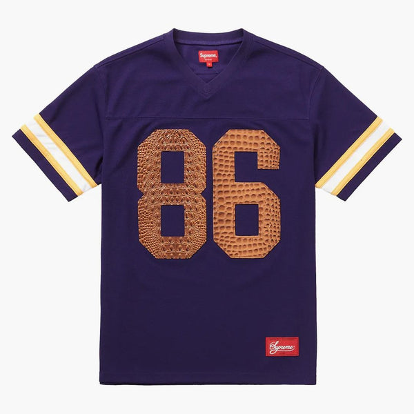 Supreme Faux Croc Football Jersey Purple