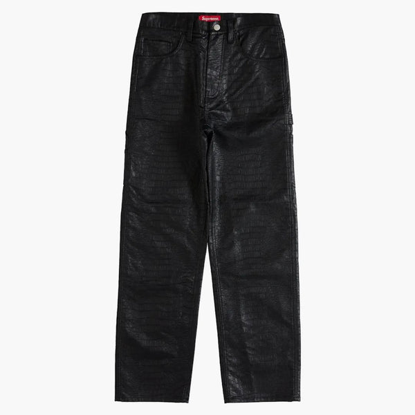 Supreme Faux Croc Painter Pant Black