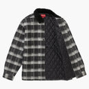 Supreme Faux Fur Collar Flannel Shirt Black