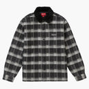 Supreme Faux Fur Collar Flannel Shirt Black