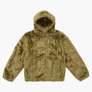 Supreme faux for hooded jacket olive