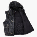 Supreme faux for hooded vest black