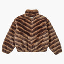 Supreme faux for jacket brown