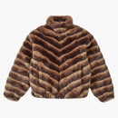 Supreme faux for jacket brown