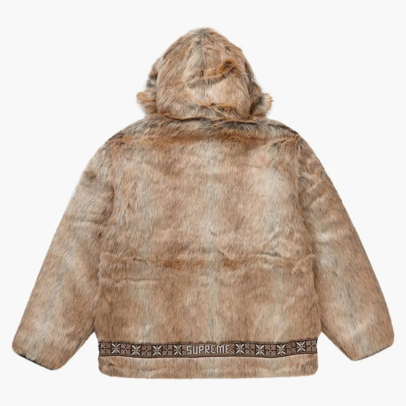 Faux supremo per Parka Brown