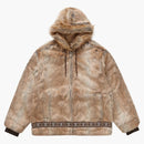 Supreme Faux för Parka Brown