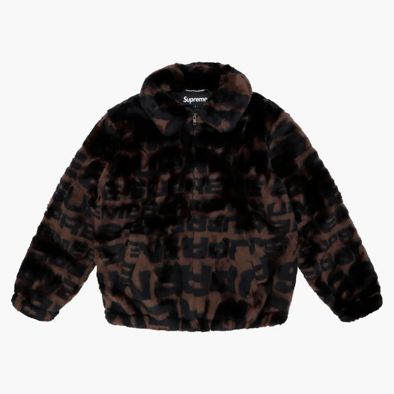 Supreme faux for repeater bomber brown