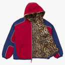 Supreme Faux Fur Reversible Hooded Track Jacket Red