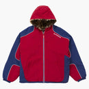 Supreme Faux Fur Reversible Hooded Track Jacket Red