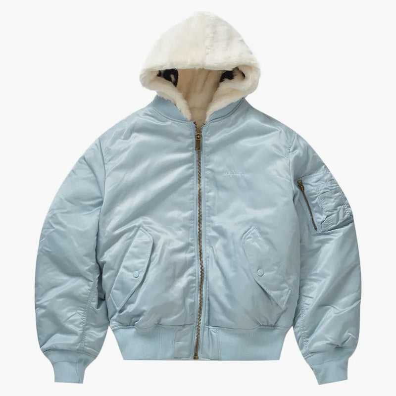 Supreme Faux Fur Reversible Ma-1 Light Blue