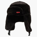 Supreme Faux Fur Ushanka Hat Black