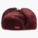 Supreme Faux Fur Ushanka Hat Burgundy