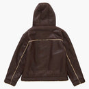 Supreme Faux Shearling Hooded Jacket (SS23) Brick