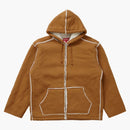 Supreme Faux Shearling Hooded Jacket Tan