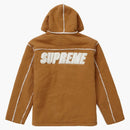 Supreme Faux Shearling Hooded Jacket Tan