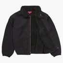 Supreme Faux Shearling fodrad bomberjacka svart