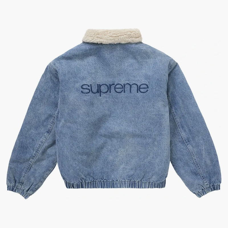 Supreme Faux Faux Shizling forrado de la chaqueta de bombardero