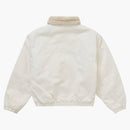 Supreme Faux Shearling fodrad bomberjacka vit