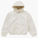 Supreme Faux Shearling fodrad bomberjacka vit