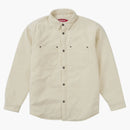 Supreme Faux Shearling Lined Work Shirt Natural