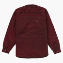 Supreme Faux Faux Shizling Trabajo de trabajo forrado Denim rojo