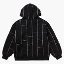 Supreme Faux Shearling Zip Up Hooded Sweatshirt Black