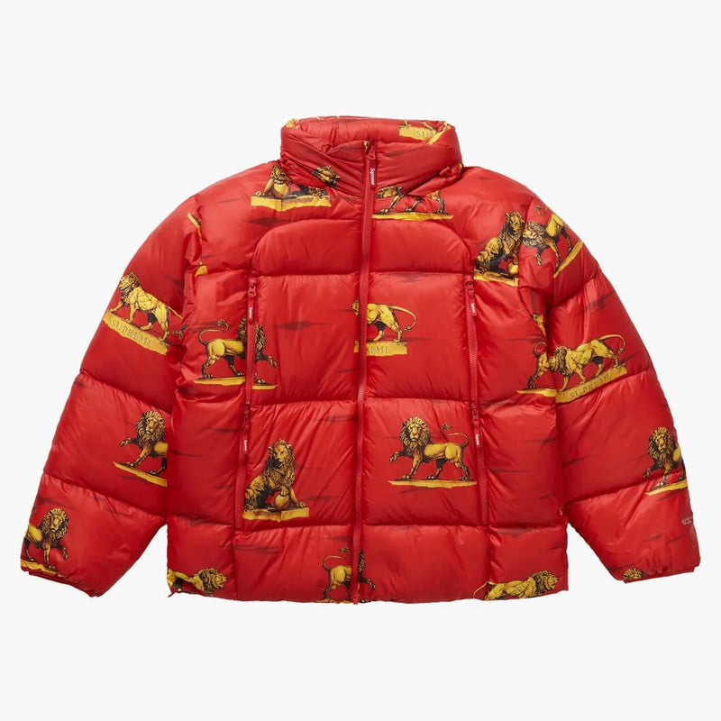 Supreme piuma down buffer giacca leoni