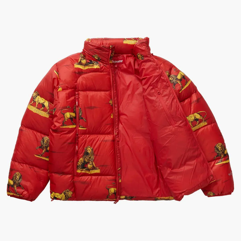 Supreme piuma down buffer giacca leoni