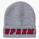 Supreme Finst Logo Beanie Heather Grey