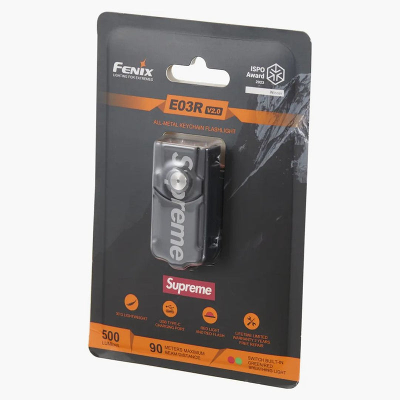 Supreme Fenix E03r Flashlight Keychain Black