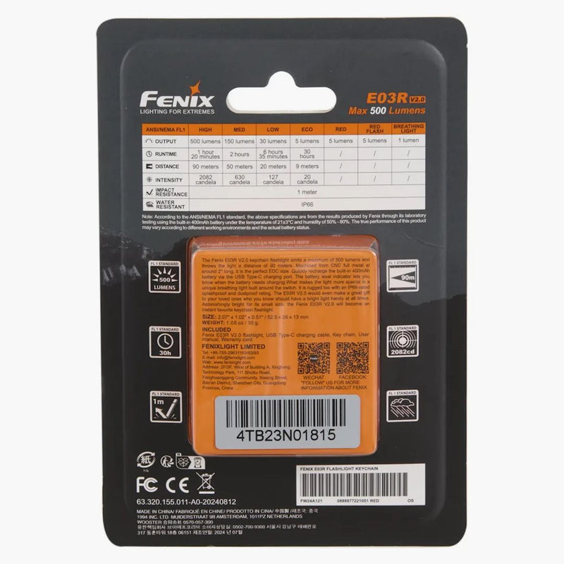 Torchia di flash di torcia suprema Fenix ​​E03R