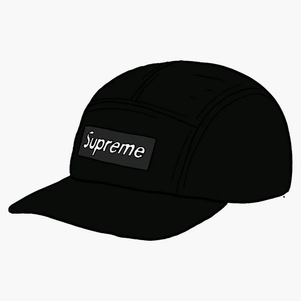 Supreme Fine Wale Corduroy Camp Cap Black